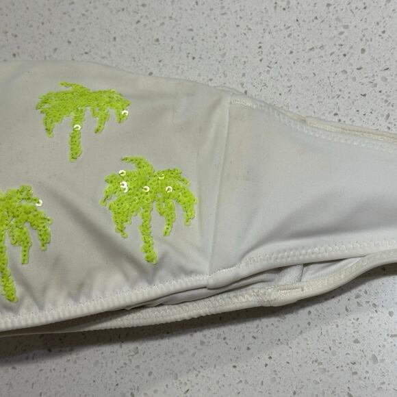 Victoria’s Secret Sequin Palm Tree Bandeau Bikini Top - Picture 6 of 11
